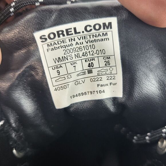 Sorel BREX™ Cozy Lace Women's Ankle Boot Size 9 Black waterproof - Picture 12 of 12